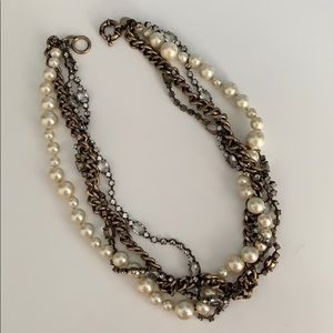 J.Crew Pearl and Stone Necklace